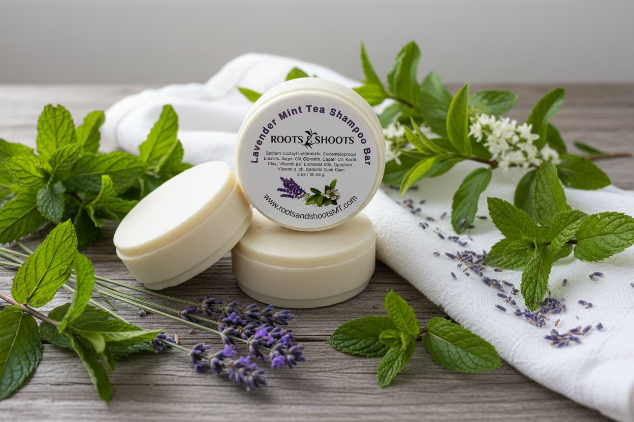 Lavender Mint Tea Shampoo Bar