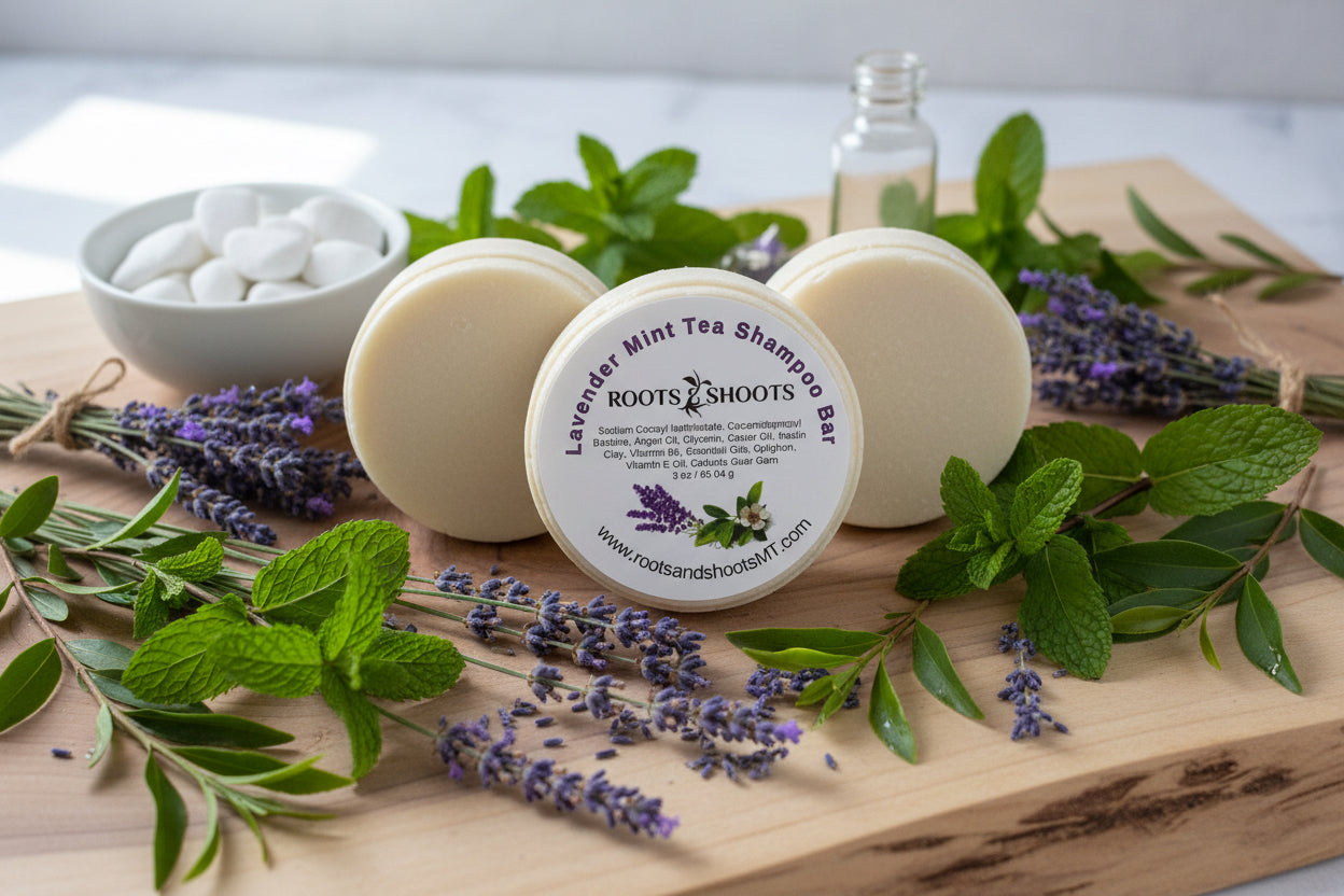 Lavender Mint Tea Shampoo Bar