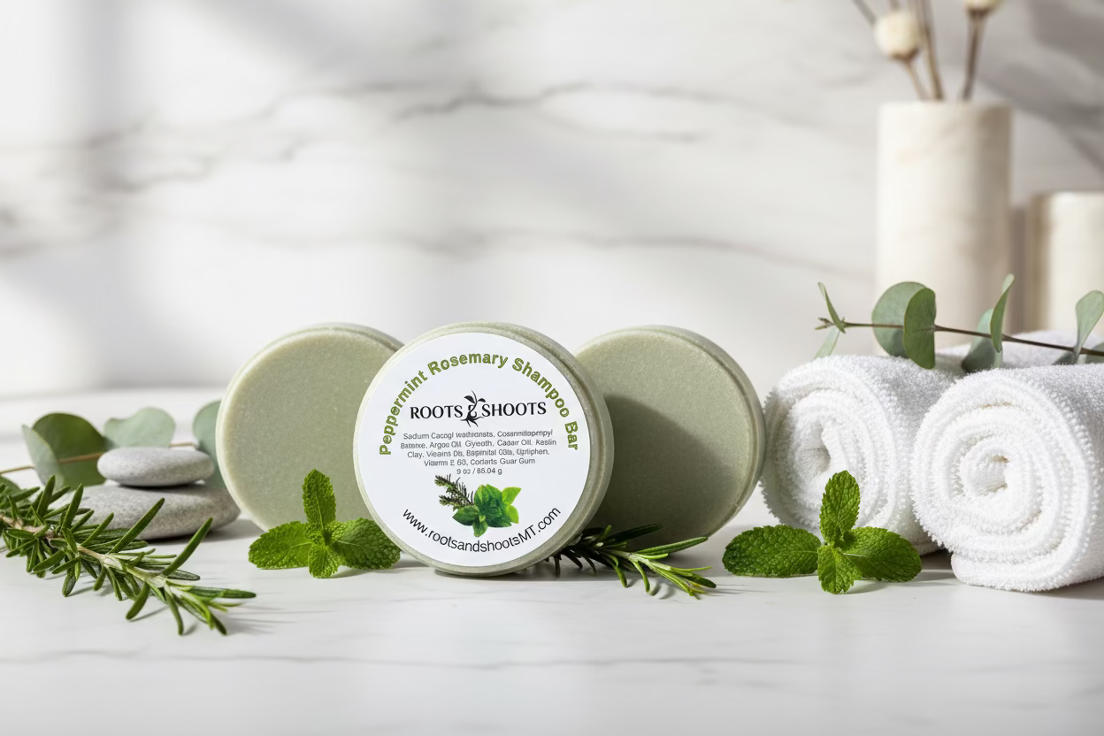 Peppermint Rosemary Shampoo Bar